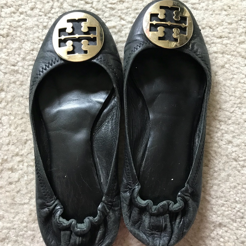 Tory Burch flats size 8 black